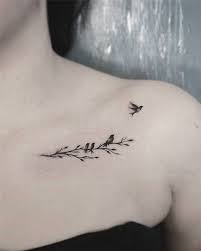 Miscarriage Birds On A Branch Tattoo 90 Small Tattoo Ideas And Inspiration For Women 2019 Smalltattoos Littletat In 2020 Shoulder Tattoos For Women Bird Tattoos For Women Collar Bone Tattoo