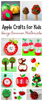 You will find apple activities for literacy, math, sensory and more! 40 Apple Crafts For Kids Using Common Crafting Materials Buggy And Buddy