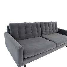 Spend this time at home to refresh your home decor style! 62 Off Crate Barrel Crate Barrel Petrie Mid Century Grey Sofa Sofas