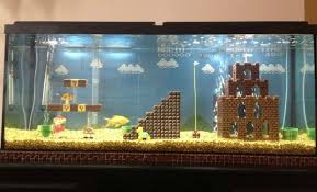20 Pieces Of Video Game Themed Home Decor That Take Creativity To The Next Level Tanques De Peixes Pequenos Peixes Legais Tanques De Peixes