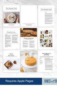 Cookbook And Recipe Template For Apple Pages Classic Clean Etsy In 2021 Simple Cookbook Recipe Template Keto Recipes Easy
