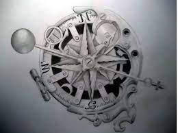 Un esempio di classico tatuaggio old school, ancora oggi super trendy. Tatuaggio Rosa Dei Venti Stella Polare E Bussola Significato E Foto