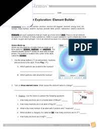Student exploration for gizmo answer key chemical equations,dr. Element Builder Gizmo Chemh Atoms Proton