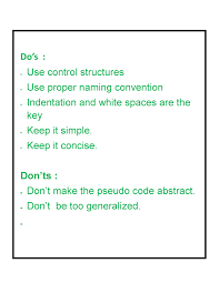 I have not described algorithm pseudocode, but the steps would be similar: How To Write A Pseudo Code Geeksforgeeks