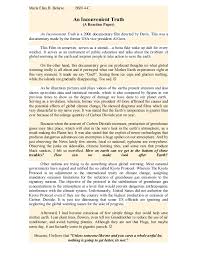 Eapp handout writing a reaction paper, review and critique.docx. An Inconvenient Truth Reaction Paper