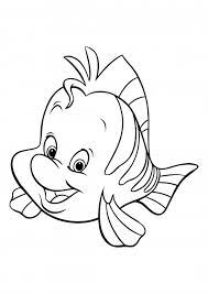 She is a kind and adventure liking. Flounder Fish Is Ariel S Best Friend Coloring Pages Mermaid Coloring Pages Colorings Cc