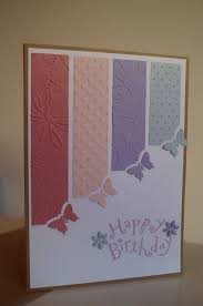 If you find that you are bitten by the card making bug, you will find it helpful to look at magazines, books and the web for inspiration. Mother In Law S Butterfly Card Handmade Greeting Card Designs Handmade Birthday Cards Embossed Cards