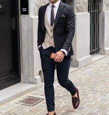 Dapper Inspo With Brown Double Monk Loafers No Show Socks Cream Waistcoat White Button Up Shirt B Moda Cavalheiro Homens De Terno Preto Moda Masculina De Verao