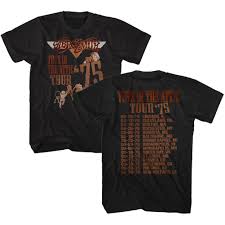 Aerosmith Toys In The Attic Tour 75 T Shirt Front And Back