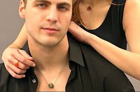 Fidget Necklace for Men, Spinner Necklace for Men, Raw Crystal Necklace for  Men , Tension Relief, Spinner Necklace, Good Luck, Hematite