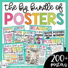 Quote posters at house/classroom/office entertain or motivate others. Classroom Decoration Posters Bundle Of Quote Growth Mindset Genre Posters The Hungry Teacher