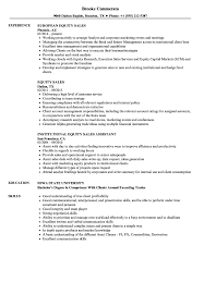 Research analysts are involved in analyzing. Equity Sales Resume Samples Velvet Jobs