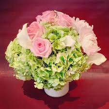 Maybe you would like to learn more about one of these? Custom Arrangement Of Green Hydrangea White Calla Lilies Pink Roses Pink Peonies By Richard Salome Flowers Inc