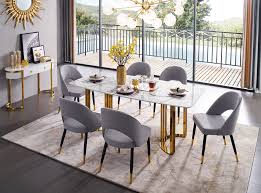 Maybe you would like to learn more about one of these? 131 Gold Marble Dining Kitchen Tables And Chairs Sets Dining Room Furniture