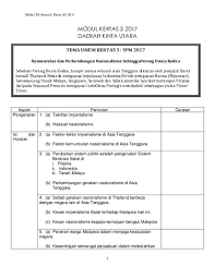 4 kedatangan kuasa barat secara k7.1.6 menghuraikan kepentingan bekerjasama sistematik. Doc Modul Kertas 3 2017 Daerah Kinta Utara Elviana Nana Academia Edu