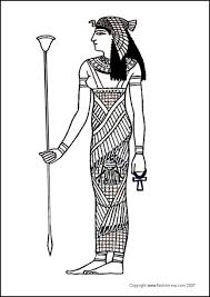Egyptian Goddess Colouring In Costume Picture Line Drawing Sketch Ancient Egyptian Clothing Egyptian Fashion Egypt Fashion