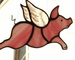Stained Glass Flying Pig Suncatcher Stained Glass Spider Stained Glass Paint Stained Glass Tattoo
