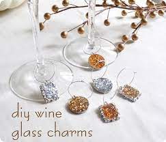 Diy Wine Glass Charms Centsational Style Diy Wine Glass Wine Glass Charms Wine Charms
