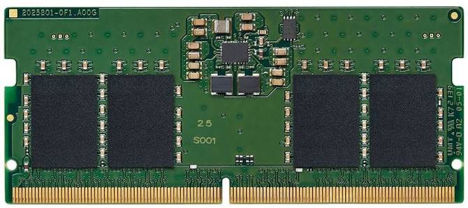 Kingston KVR56S46BS6-8 ValueRAM 8GB (1x8GB) DDR5-5600MT/s CL46 1.1V Green SO-DIMM Notebook Memory - Wootware