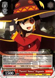 Parents' Names Megumin - KonoSuba - Weiss Schwarz