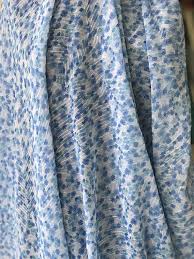 Check spelling or type a new query. Floral Print Crinkled Chiffon Fabric Polyester 120cm Wide Blue Bodikian Textiles