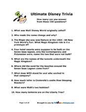 Challenge them to a trivia party! 9 Disney Trivia Ideas Trivia Disney Games Disney Facts