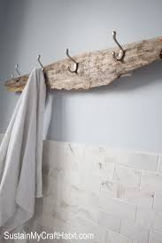 Want to hang towels next to the kitchen sink and don't know how? A Beachcomber S Rustic Towel Rack Sustain My Craft Habit