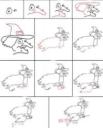 Kleuterdigitaal Heksen Tovenaars Halloween Tekeningen Heks Tekening Heksen