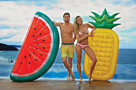 Inflatable Pineapple Watermelon Pool Float Summer Pool Floats Inflatable Pool Toys Summer