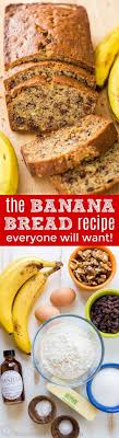 Banana Bread Recipe Video Natashaskitchen Com In 2020 Ripe Banana Recipe Bread Recipe Video Banana Bread Recipe Video