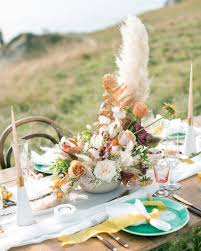 Trending Now Pampas Grass Wedding Ideas Grass Wedding Wedding Table Wedding Table Centerpieces
