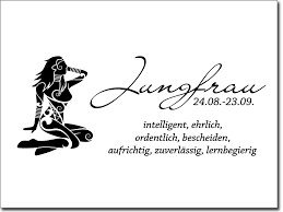 Alle weiteren charaktereigenschaften, vorlieben und schwächen des sternzeichens jungfrau finden sie hier. Wandaufkleber Sternzeichen Jungfrau