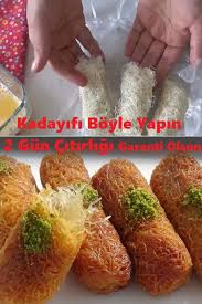 Kadayifi Boyle Yapin 2 Gun Citirligi Garanti Olsun Iyi Hobi In 2020 No Bake Desserts Food Lebanese Recipes