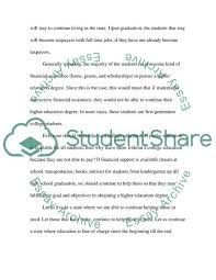 In my view i believe that university education should be free and supported by governments for many reasons. College Education Essay Example Topics And Well Written Essays 500 Words