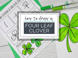 From the upper two strips we make a leaf. How To Draw A Four Leaf Clover The Kitchen Table Classroom