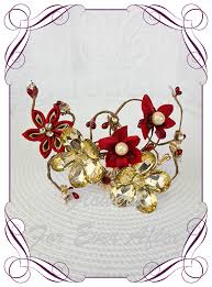 Some indian bridal hairstyles are best suited for certain hair types while some go well with any hair type. Sari Bridal Hair Vine Artificial Bridal Bouquets Silk Wedding Flower Packages Flowers For Ever After