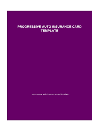 50 awesome free fake insurance card maker documents ideas document. Blank Progressive Insurance Card Fill Online Printable Fillable Blank Pdffiller