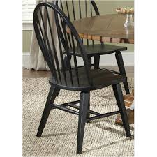 Made of solid wood construction, this chair provides you years of durable use. 482 C1000s Liberty Furniture Windsor Back Side Chair Black