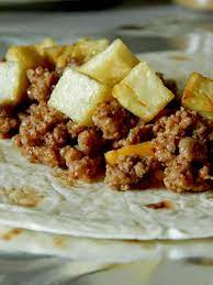 Beef Potato Burritos Beef And Potato Burrito Recipe Buritto Recipes Meat And Potatoes Recipes