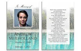 I am a very visual person. How To Create Print Funeral Prayer Cards Urns Online