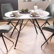 Steinhoff Esstisch Rund 100 Cm Durchmesser Fur 269 99 2 2 Cm Starke Tischplatte Fsc Zertifizierter Holzwerkstoff Pfleg Esstisch Tisch Esstisch Rund Weiss