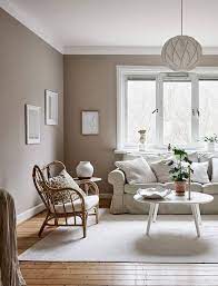 Small Beige Studio Home Coco Lapine Design Beige Living Room Decor Living Room Wall Color Beige Living Rooms