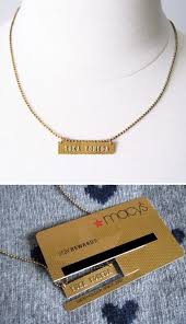 Here is how i make the packaging for my necklaces. Diy Name Necklace Using Old Plastic Cards Diy Name Necklace Credit Card Crafts Diy Necklace