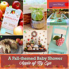 Apple Of My Eye Fall Themed Baby Shower Apple Baby Shower Baby Shower Themes Baby Shower Themes Neutral