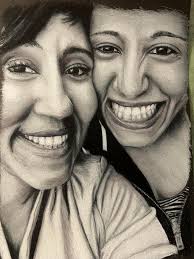 Black and white toned storyboard frames with pastels