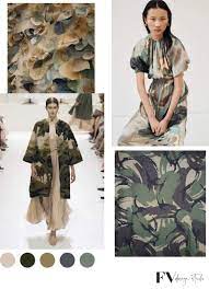 Fashion Vignette Fv Trend X Color Camo Chic Fall 2021 Color Trends Fashion Fashion Trend Forecast Christian Fashion