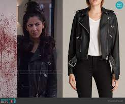 Rosa S Leather Jacket With D Ring Detail On Brooklyn Nine Nine Leather Jacket Fashion Tv Jackets