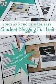 Distance Learning Student Blogging Project Full Unit English Teacher Resources Student Writing Project