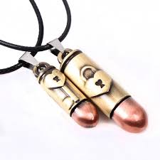 2 Pcs Bronze Bullets Charm Pendant Necklace Faux Leather Adjustable Lover Couple Necklace For Him And Her Heart Lock Buy Bullethead Pendant Necklace Couple Jewelry Pendant Lipstick Pendant Necklace Product On Alibaba Com