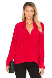 Norma Kamali Nk Box Shirt Red Women Norma Kamali Size Chart